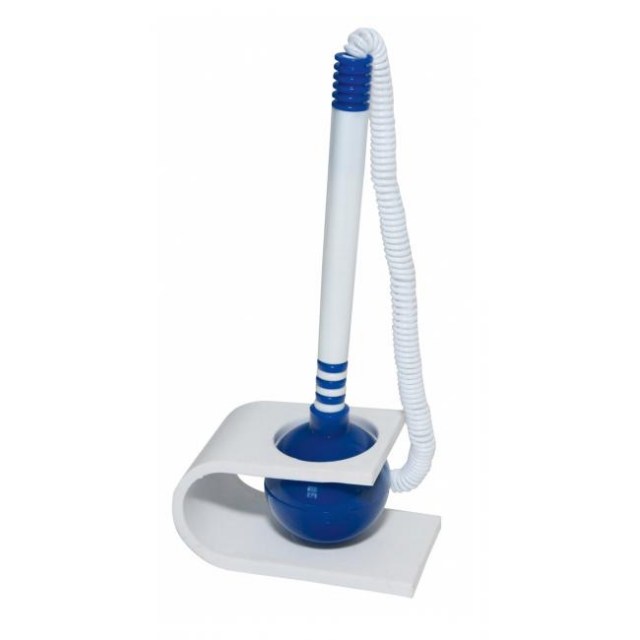 Pero so stojanom Office Products plastové modro-biele_1