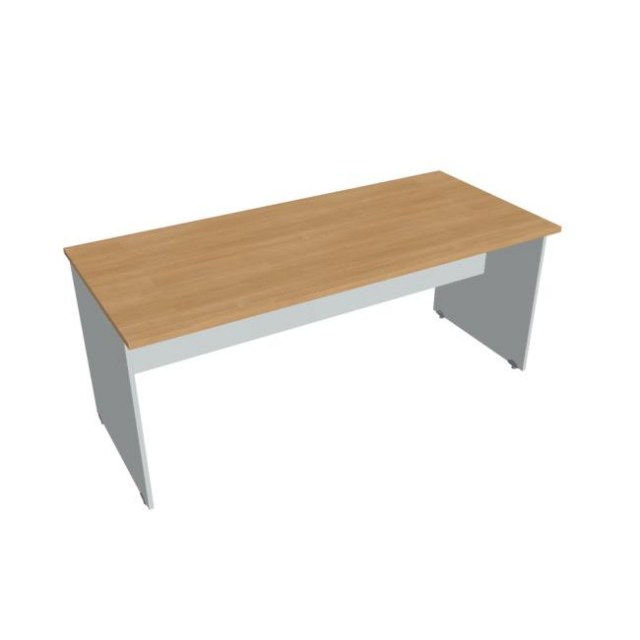 Rokovací stôl Gate, 180x75,5x80 cm, dub/sivá_1