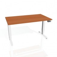 Pracovný stôl Motion, PO, 3S, 140x61 - 128x80 cm, čerešňa/sivá_2