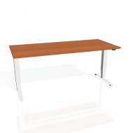 Pracovný stôl Motion, ZO, 3S, 180x61 - 128x80 cm, čerešňa/sivá_2