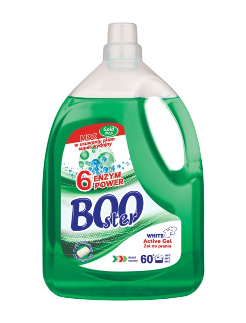 BOOSTER -3l, gél na pranie bielych, ACTIVE, 60 praní, _1