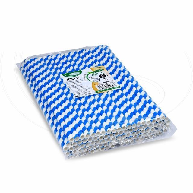 Slamka papierová JUMBO modrá špirála 20 cm, O 6 mm [25 ks] ST2212280_3