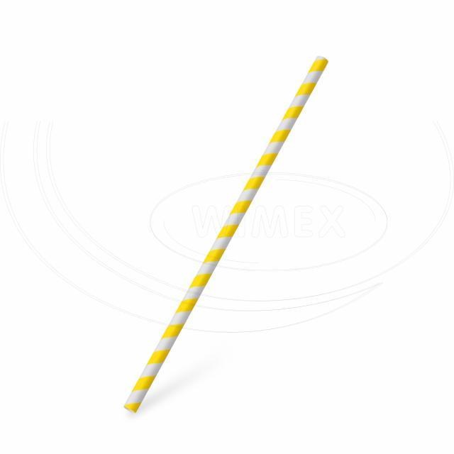 Slamka papierová JUMBO žltá špirála 20 cm, O 6 mm [25 ks] ST2212279_1