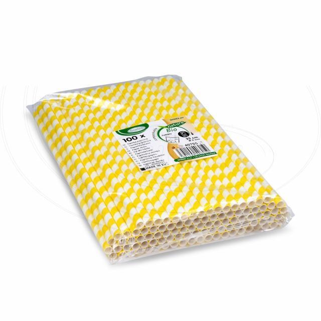 Slamka papierová JUMBO žltá špirála 20 cm, O 6 mm [25 ks] ST2212279_3