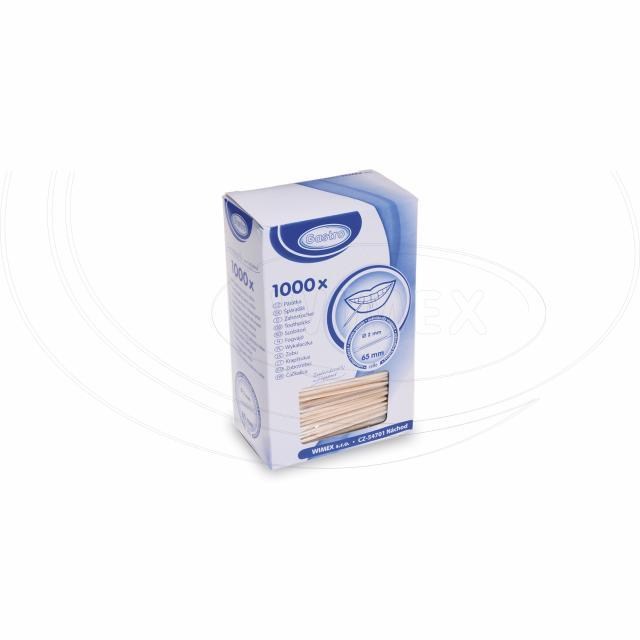 Špáradlo drevené O2 x 65 mm jednotlivo balené v celofáne [1000 ks]_2