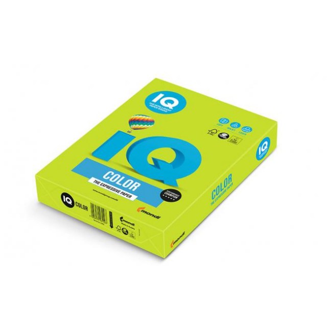 Farebný papier IQ color limetkovo zelený LG46, A4 80g_1