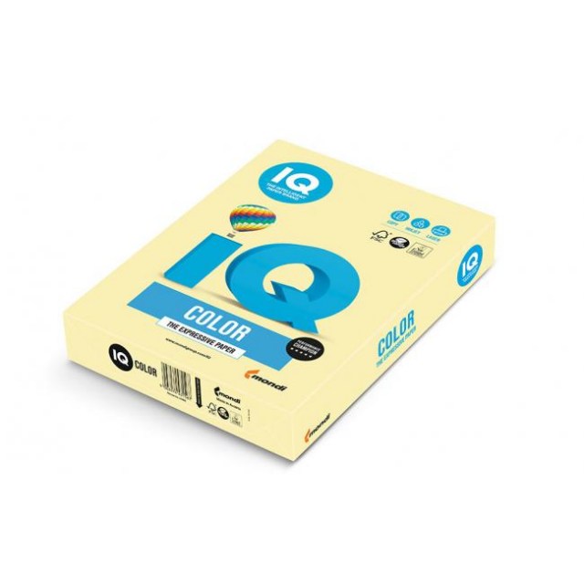 Farebný papier IQ color žltá pastelová YE23, A4 160g_1