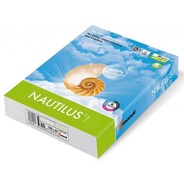 Kopírovací papier Nautilus Classic recyklovaný A4, 80g, CIE 112_1