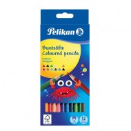 Farbičky Pelikan trojhranné tenké 12 ks_1