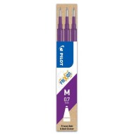 Náhradná náplň do gumovacieho rollera PILOT Frixion 0,7mm fialová 3ks_1