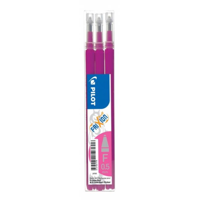 Náhradná náplň do gumovacieho rollera PILOT Frixion 0,7mm ružová 3ks_1