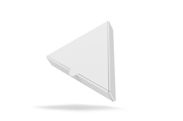 Krabica na plátok pizze - trojuholník 1/8 z 50 cm pizze - bielo-hnedá [100 ks]_1