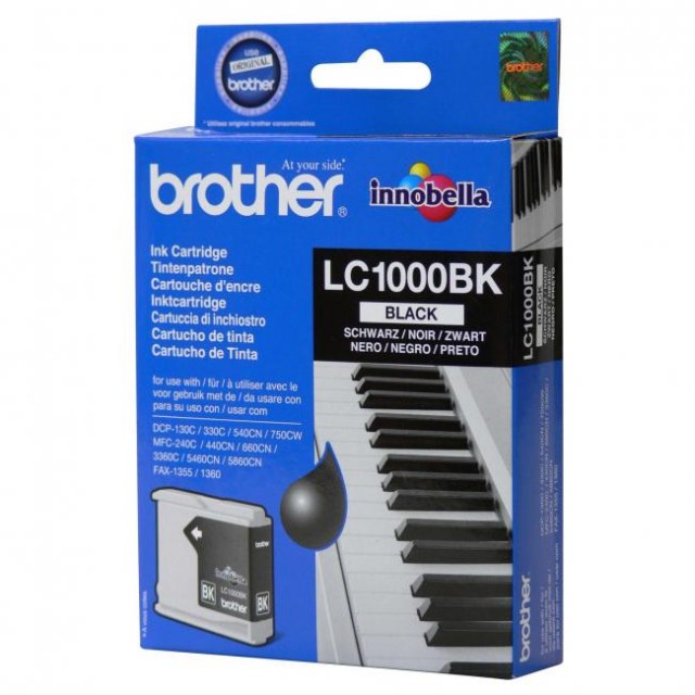 Atramentová náplň Brother LC-1000 pre DCP-330C/540CN/MFC5460CN black (500 str.)_1