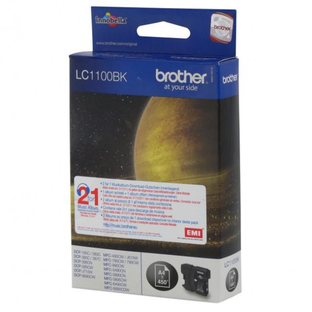 Atramentová náplň Brother LC-1100 pre MFC-6490CW/DCP-6690CW black (450 str.)_1