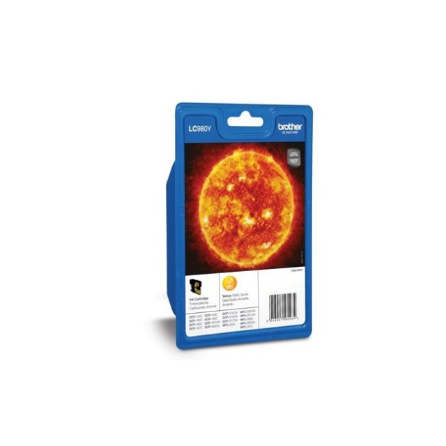 Atramentová náplň Brother LC-980 pre DCP-145C/165C yellow (350 str.)_1