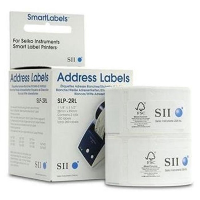 Etikety v rolke SEIKO SLP-2RL Address Labels 28x89mm (2ks)_1