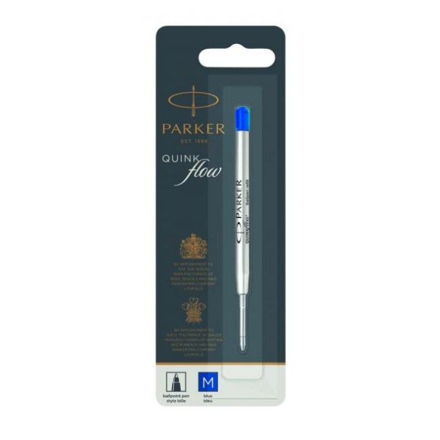 Náhradná náplň do guľôčkového pera Parker medium 0,7mm modrá_1