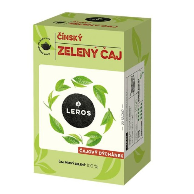 Čaj LEROS zelený Čajová chvíľka zelený čaj čínsky HB 20 x 2 g_1