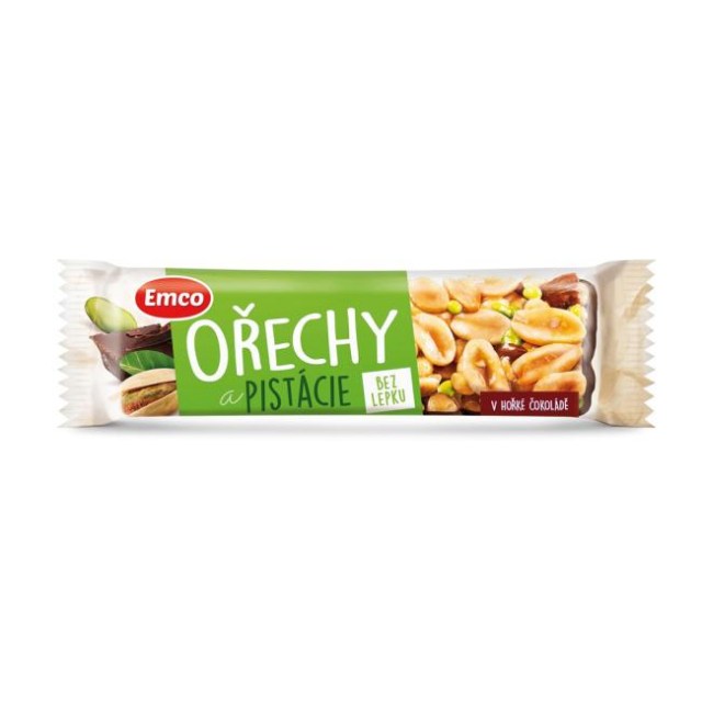 Tyčinka Emco bez lepku 35 g Orechy a pistácie_1