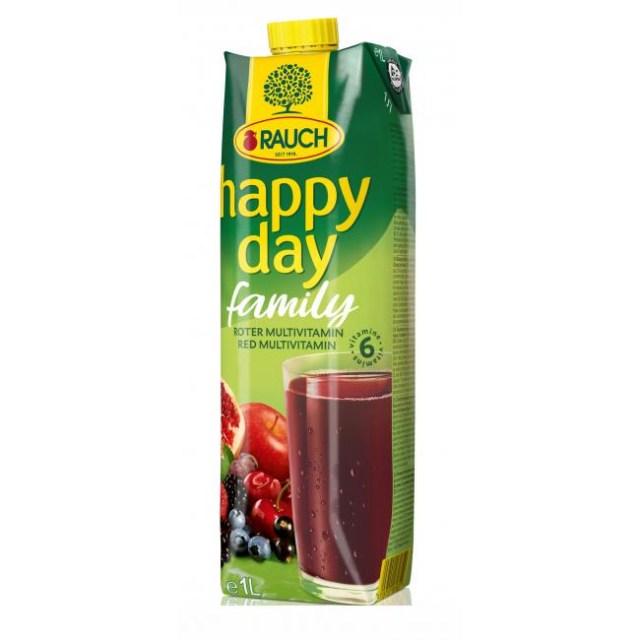 Džús Happy Day Family Multivitamín red fruit 1l_1