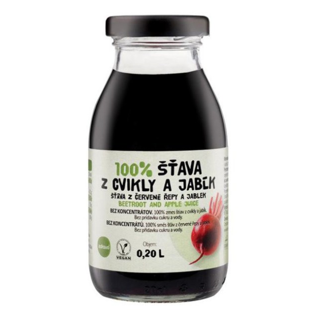 ZDRAVO šťava 100% cviklovo-jablková 10x0,2l NEVRATNÉ SKLO_1