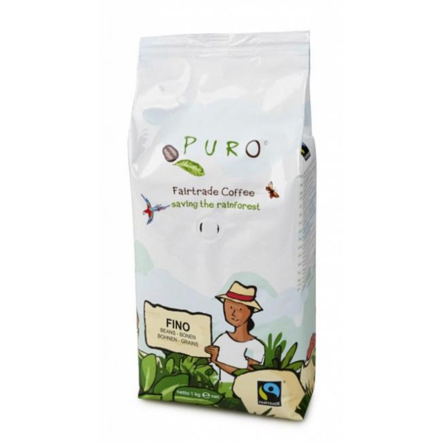 Káva Fairtrade Puro Fino zrnková 1kg_1
