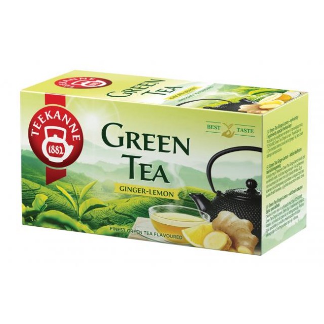 Čaj TEEKANNE zelený Ginger & Lemon 35g_1