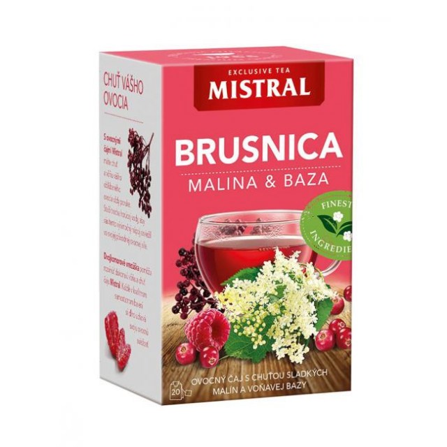 Čaj MISTRAL ovocný Brusnica, malina a baza čierna 40g_1