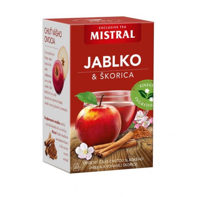 Čaj MISTRAL ovocný Jablko a škorica 50g_1