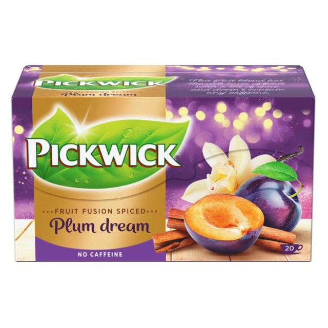 Čaj PICKWICK slivky s vanilkou a škoricou 20x2g_1