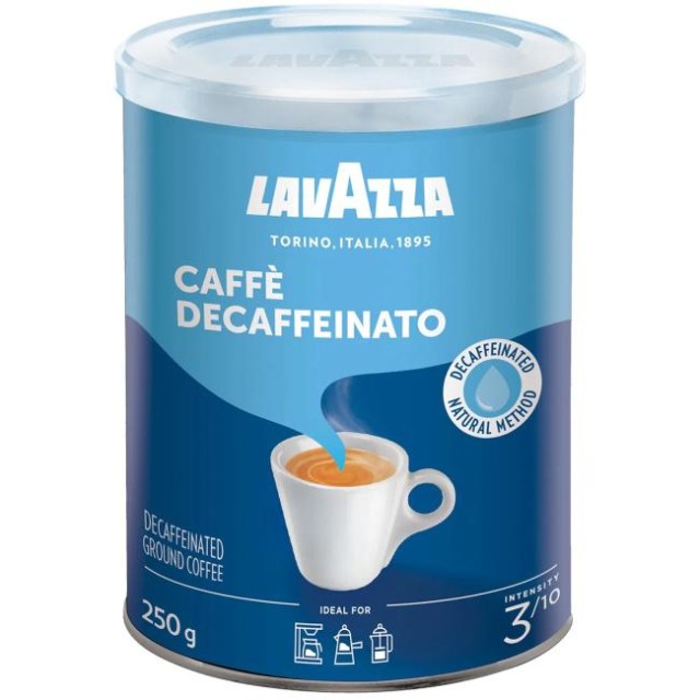 Káva LAVAZZA DEK bezkofeinová, mletá, dóza, 250 g_1