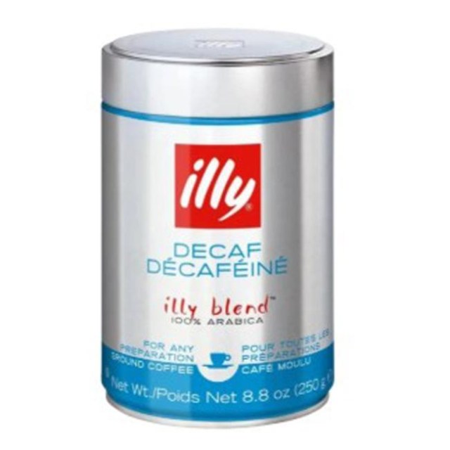Káva Illy Decaf bezkofeínová 100% Arabica mletá v dóze 250g_1