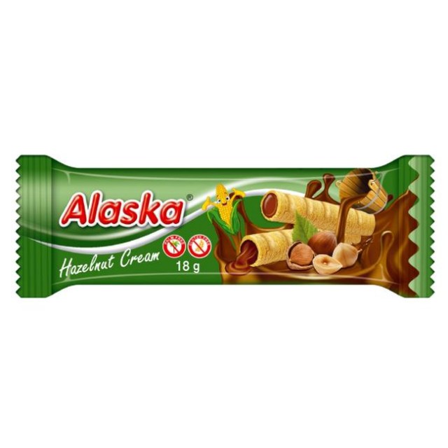 Trubičky Alaska plnené orieškovým krémom 18 g_1