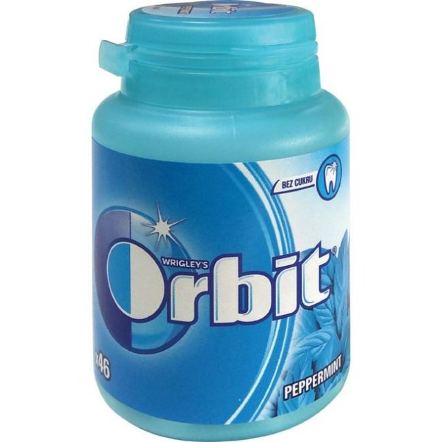 Žuvačky Orbit Wrigley's Peppermint dražé 64 g dóza_1