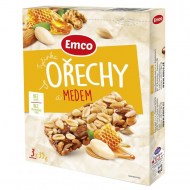 Tyčinka Emco s orechami a medom 3x35g