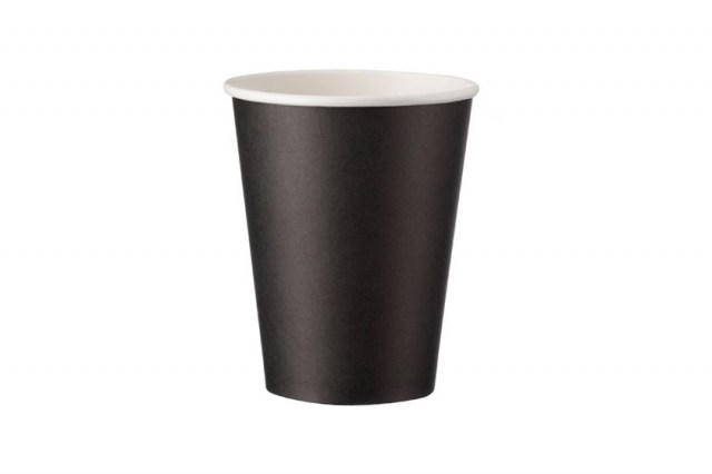 Papierový pohár čierny O90 mm/12oz, 330 ml [50 ks], _1