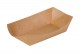 Papierová tácka kraft/miska, 370 ml, 10,5x7x4,2cm, [250 ks] TRAY/ Lodička, PEVNÁ_1