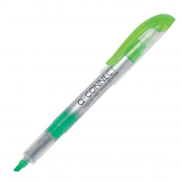 Zvýrazňovač Q-CONNECT Liquid Ink zelený_1