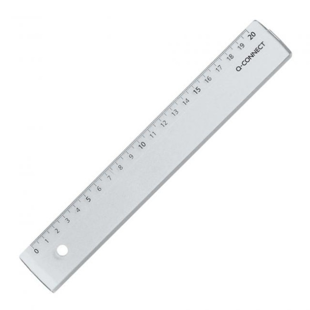Pravítko Q-CONNECT 20cm transparentné DOPREDAJ_1