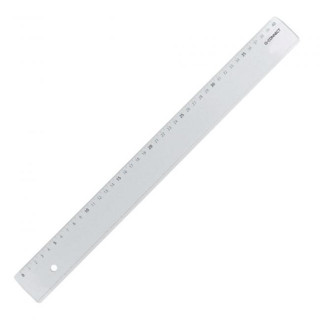 Pravítko Q-CONNECT 40cm transparentné_1