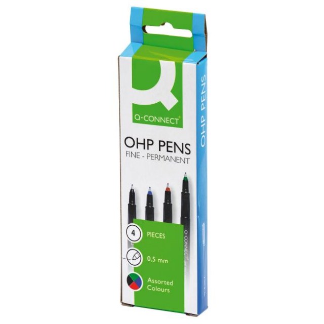 Sada permanentných popisovačov Q-CONNECT 4S 1mm_1