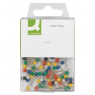 Napichovacie špendlíky guľaté Q-Connect 4mm mix farieb 60ks_1