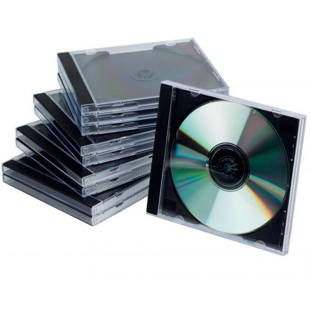 Obal na CD/DVD Jewel čierny tray_1