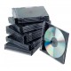 Obal Slim na CD/DVD Q-CONNECT z plastu čierny/priehľadný, 25ks_1