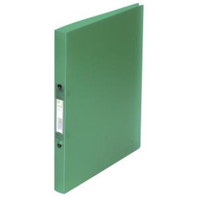Zakladač 2-krúžkový Q-Connect celoplastový 1,6cm transparentný zelený_1