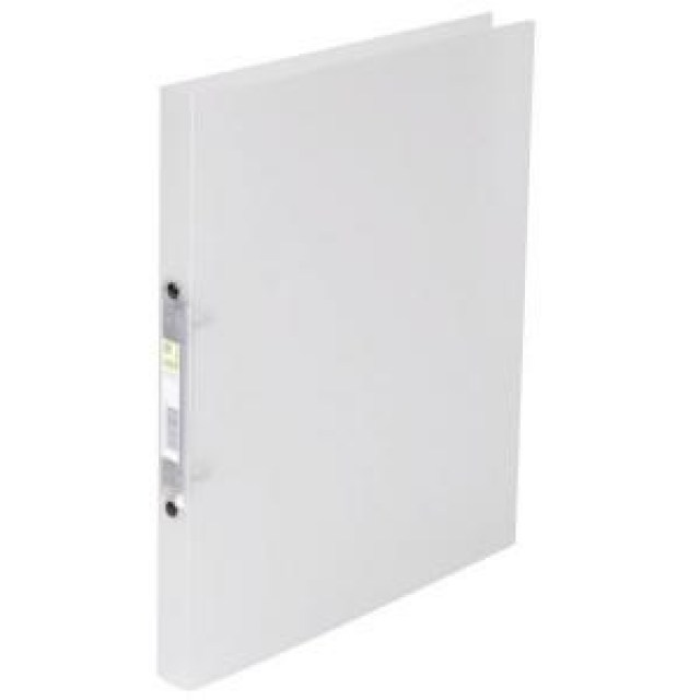 Zakladač 2-krúžkový Q-Connect celoplastový 1,6cm transparentný mliečny_1