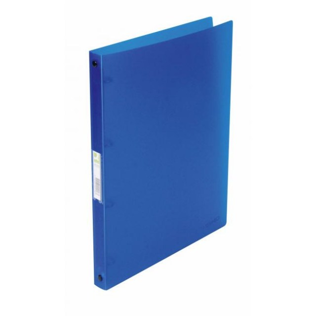 Zakladač 4-krúžkový Q-Connect celoplastový 1,6cm transparentný modrý_1