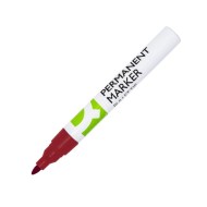 Permanentný popisovač Q-CONNECT hliníkové telo, okrúhly hrot červený_1