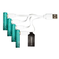 Batérie Q-CONNECT AAA mikrotužkové nabíjateľné USB-C 4 ks_1