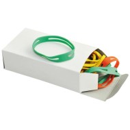 Gumičky balíkové Q-connect 100x11 mm mix farieb 100g_1